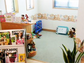 おこひら歯科医院のキッズルームの写真です